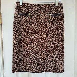 Dana Buchman Animal Print Pencil Skirt